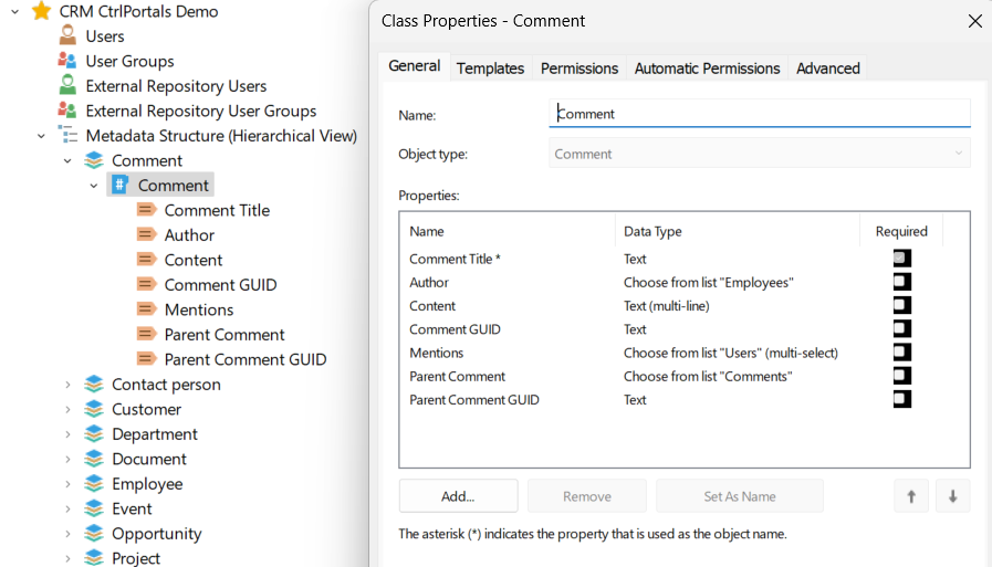 Comments Module Setup