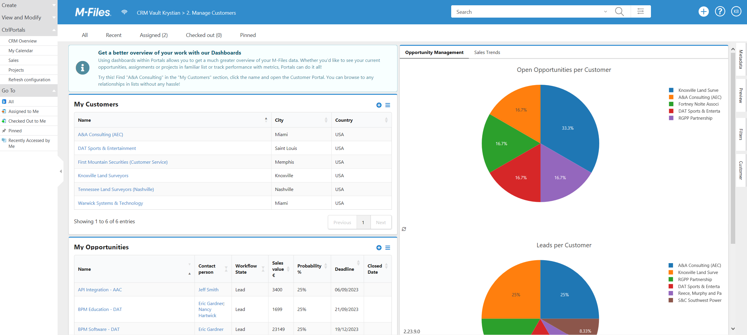 CRM Dashboard