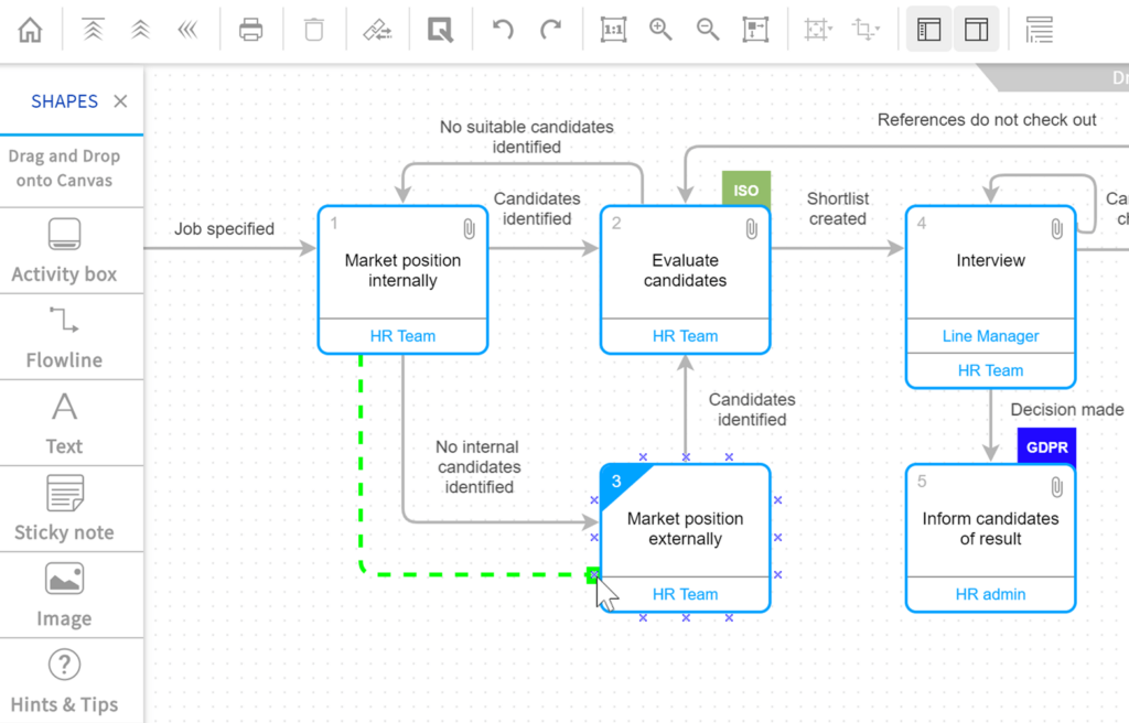 Screenshot of the Easy Process Drawing Tools