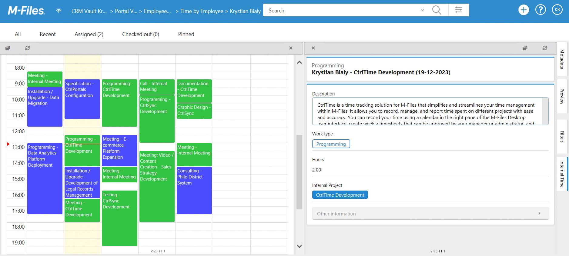 CtrlTime Time Registration