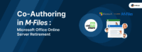 Featured image for the Co-Authoring in M-Files blogpost